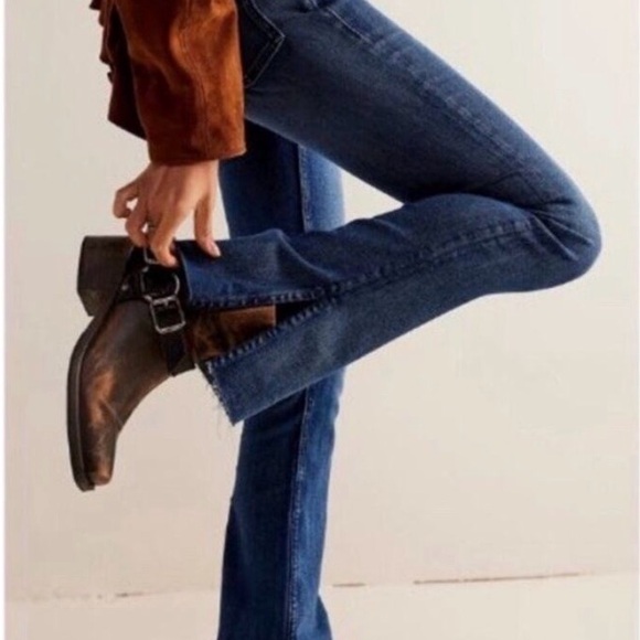 We The Free Level Up Slit Bootcut  Blue Jeans Size 29 - Picture 10 of 12